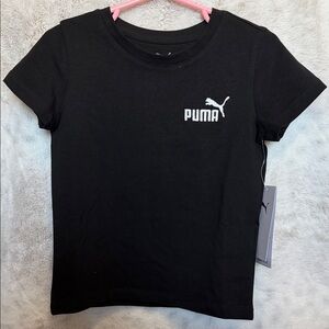 PUMA Kids Classic Black Tee